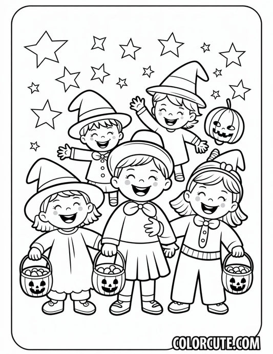 Cool Halloween Coloring Page | Free PDF Printables