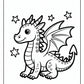 Fantasy Dragon Coloring Pages | Free PDF Printables