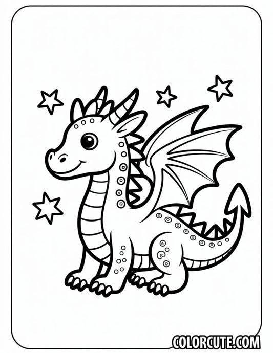 Fantasy Dragon Coloring Pages | Free PDF Printables
