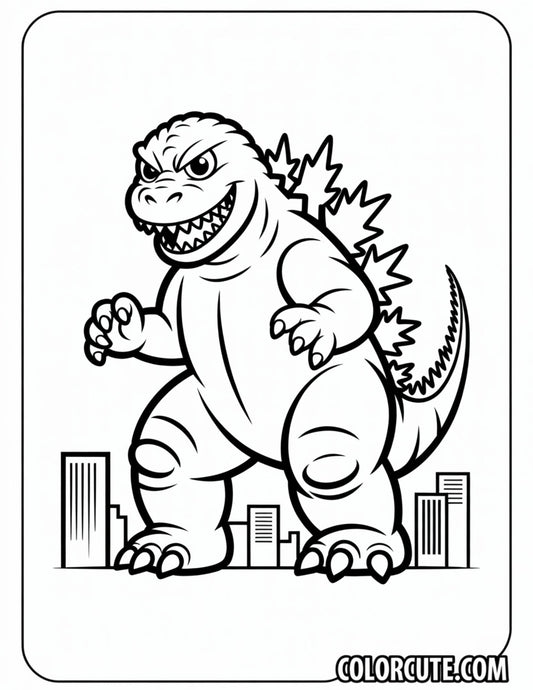 Kong Skull Island Godzilla Coloring Pages | Free PDF Printables