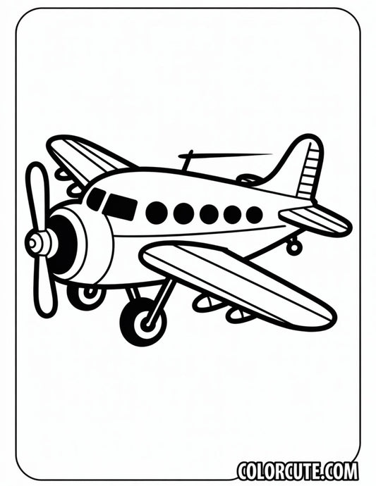 Military Airplane Coloring Pages | Free PDF Printables