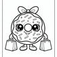 Shopping Donut Coloring Pages Free Printable