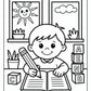 Writing Preschool Coloring Pages | Free PDF Printables