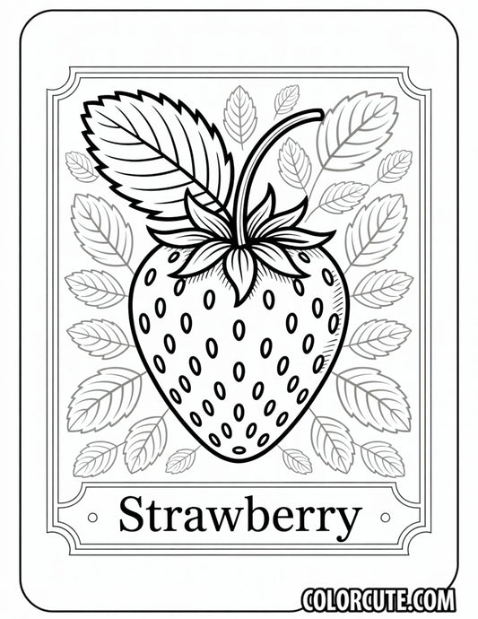 Yummy Strawberry Coloring Pages – Free PDF Printables