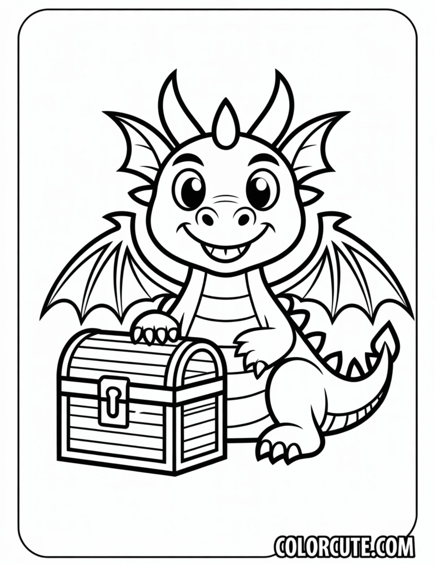 Dragons Coloring Pages | Free PDF Printables