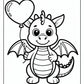 Cute Dragon Coloring Pages | Free PDF Printables