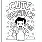 Cute Fathers Day Coloring Pages | Free PDF Printables