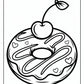 Sprinkle Donut Coloring Pages Free Printable