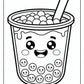 Wonderful Boba Kawaii Coloring Pages | Free PDF Printables