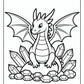 Crystal Dragon Coloring Pages | Free PDF Printables