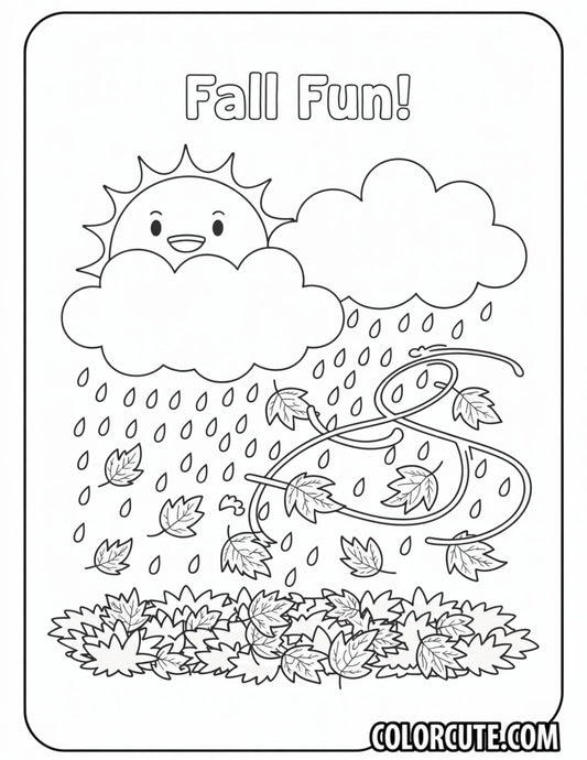 Fall Weather Coloring Pages | Free PDF Printables