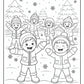 Winter Village Coloring Pages | Free PDF Printables