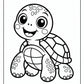Baby Turtle Coloring Pages | Free PDF Printables