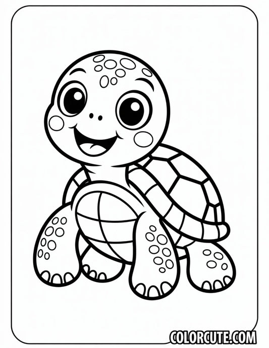 Baby Turtle Coloring Pages | Free PDF Printables