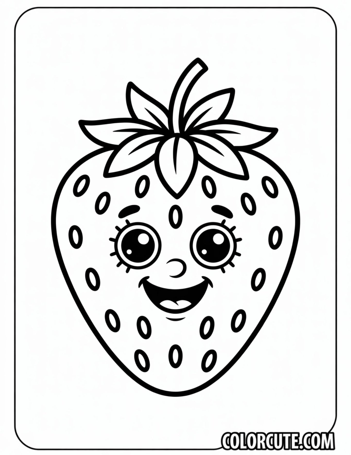 Berry Strawberry Coloring Pages – Free PDF Printables