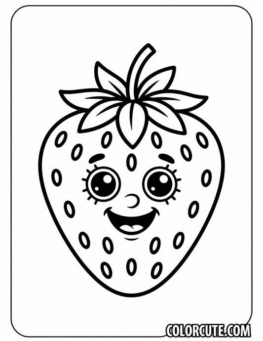 Berry Strawberry Coloring Pages – Free PDF Printables