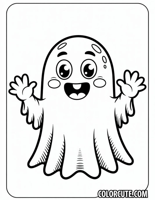 Big Ghost Coloring Pages | Free PDF Printables