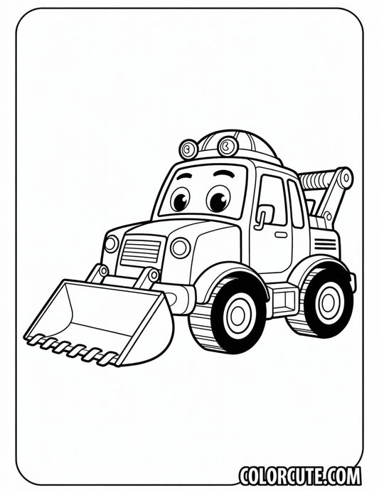 Construction Car Coloring Pages | Free PDF Printables