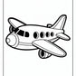Simple Airplane Coloring Pages | Free PDF Printables
