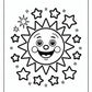 Sun Stars Coloring Page | Free PDF Printables