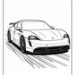 Taycan Porsche Coloring Pages | Free PDF Printables
