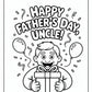 Uncle Fathers Day Coloring Pages | Free PDF Printables