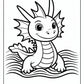 Water Dragon Coloring Pages | Free PDF Printables
