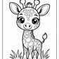 Young Giraffe Coloring Pages | Free PDF Printables