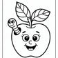 Apple Preschool Coloring Page | Free PDF Printables