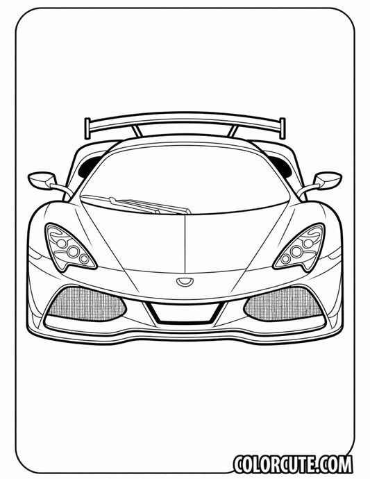 Cool Car Coloring Pages | Free PDF Printables