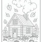 Fall Cabin Coloring Pages | Free PDF Printables
