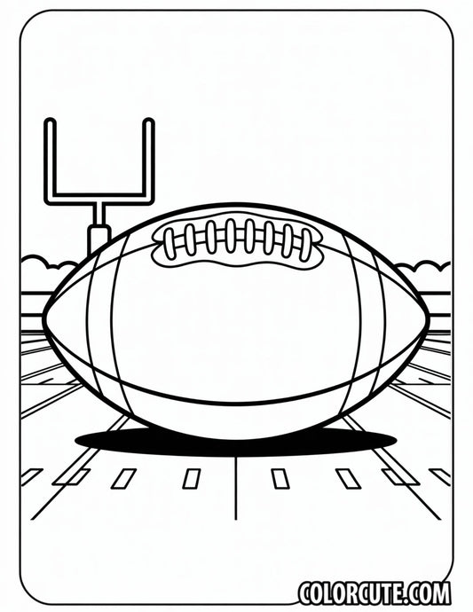 Field Goal Football Coloring Pages | Free PDF Printables