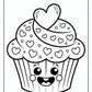 Fun Valentine Cupcake Coloring Pages | Free PDF Printables
