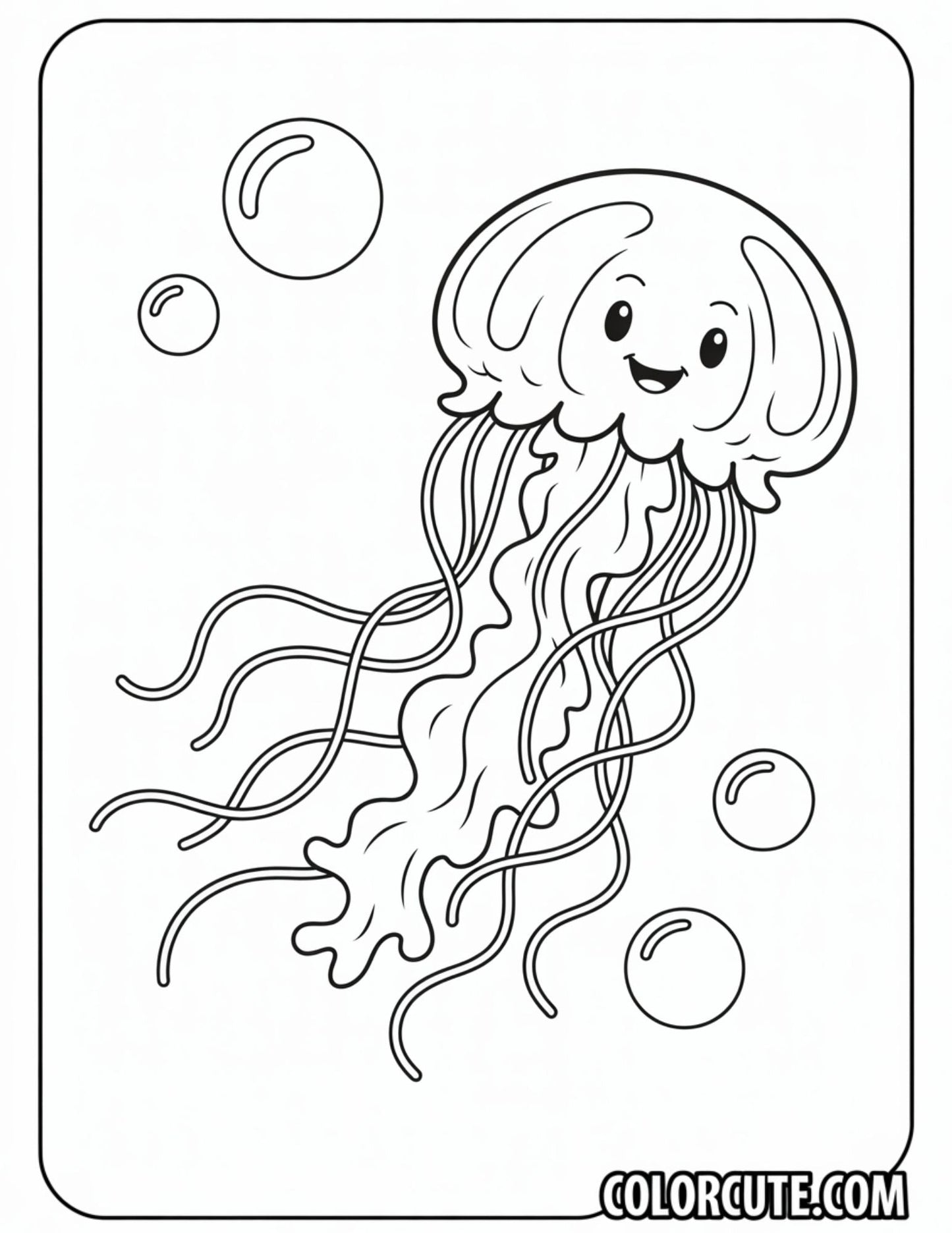 Jellyfish Summer Coloring Pages | Free PDF Printables