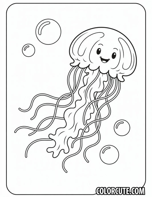 Jellyfish Summer Coloring Pages | Free PDF Printables