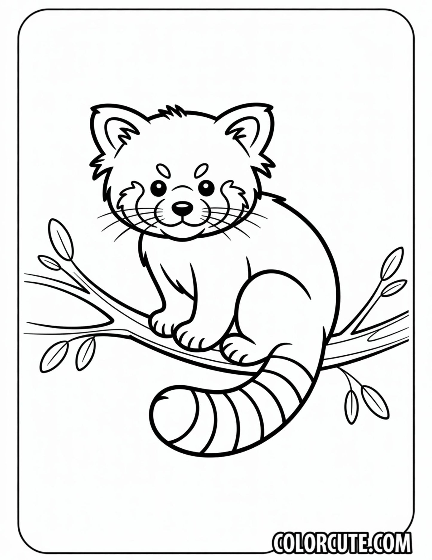 Red Panda Coloring Pages | Free PDF Printables