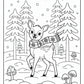 Winter Reindeer Coloring Pages | Free PDF Printables