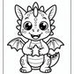 Baby Dragon Coloring Pages | Free PDF Printables