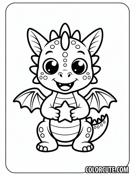 Baby Dragon Coloring Pages | Free PDF Printables