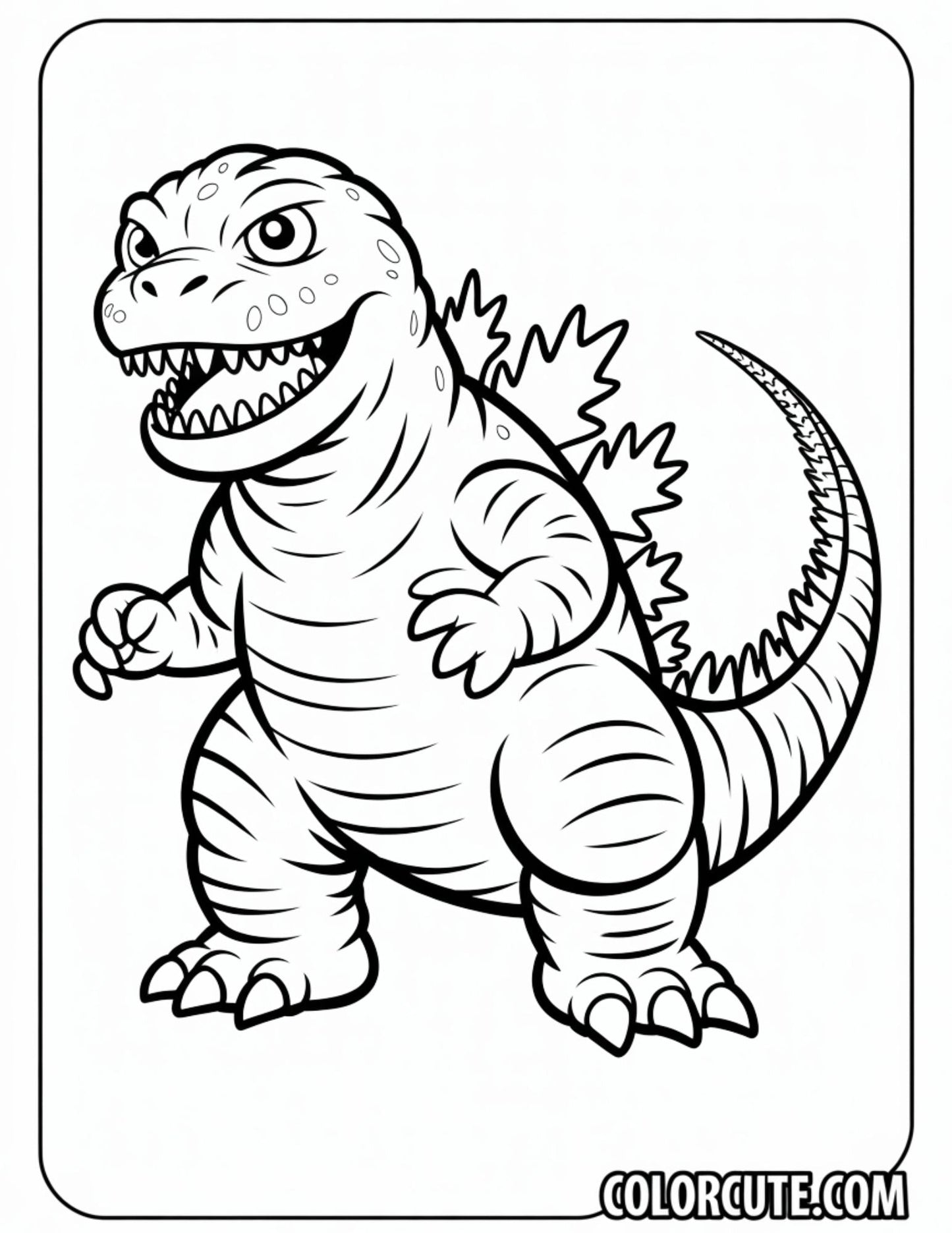 2000 Godzilla Coloring Pages | Free PDF Printables