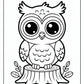 Baby Owl Coloring Pages | Free PDF Printables