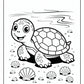 Beach Turtle Coloring Pages | Free PDF Printables