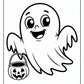 Cartoon Ghost Coloring Pages | Free PDF Printables