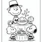 Charlie Brown Thanksgiving Coloring Pages | Free PDF Printables