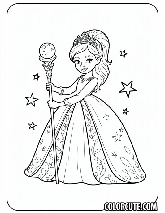 Fantasy Fashion Girl Coloring Pages | Free PDF Printables
