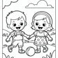 Friends Preschool Coloring Pages | Free PDF Printables