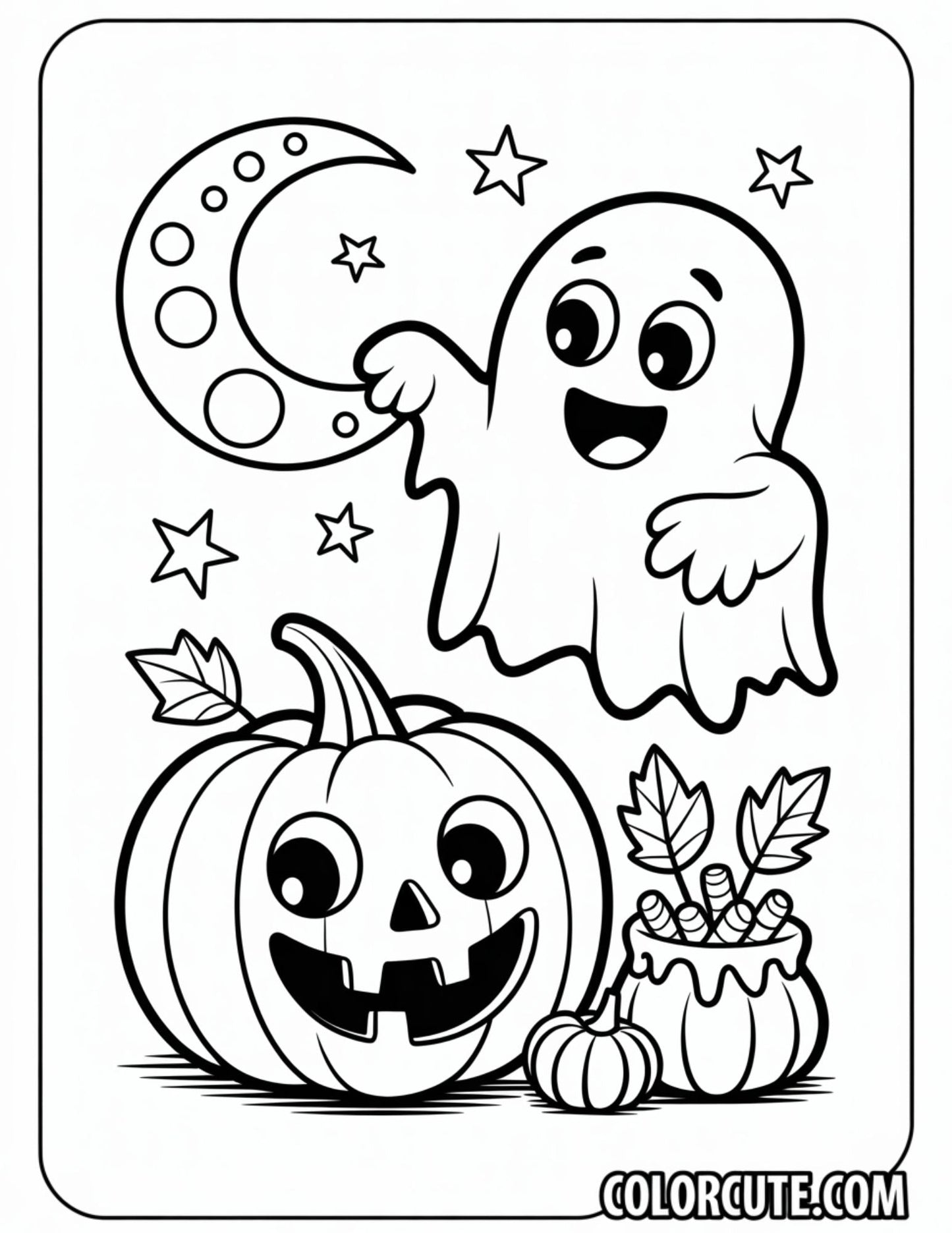 Halloween Spooky Coloring Pages | Free PDF Printables