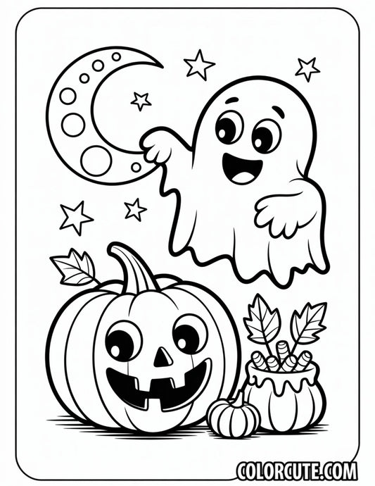 Halloween Spooky Coloring Pages | Free PDF Printables