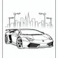 Street Lamborghini Coloring Pages - Free PDF Printables