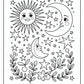 Sun Moon Stars Coloring Page | Free PDF Printables